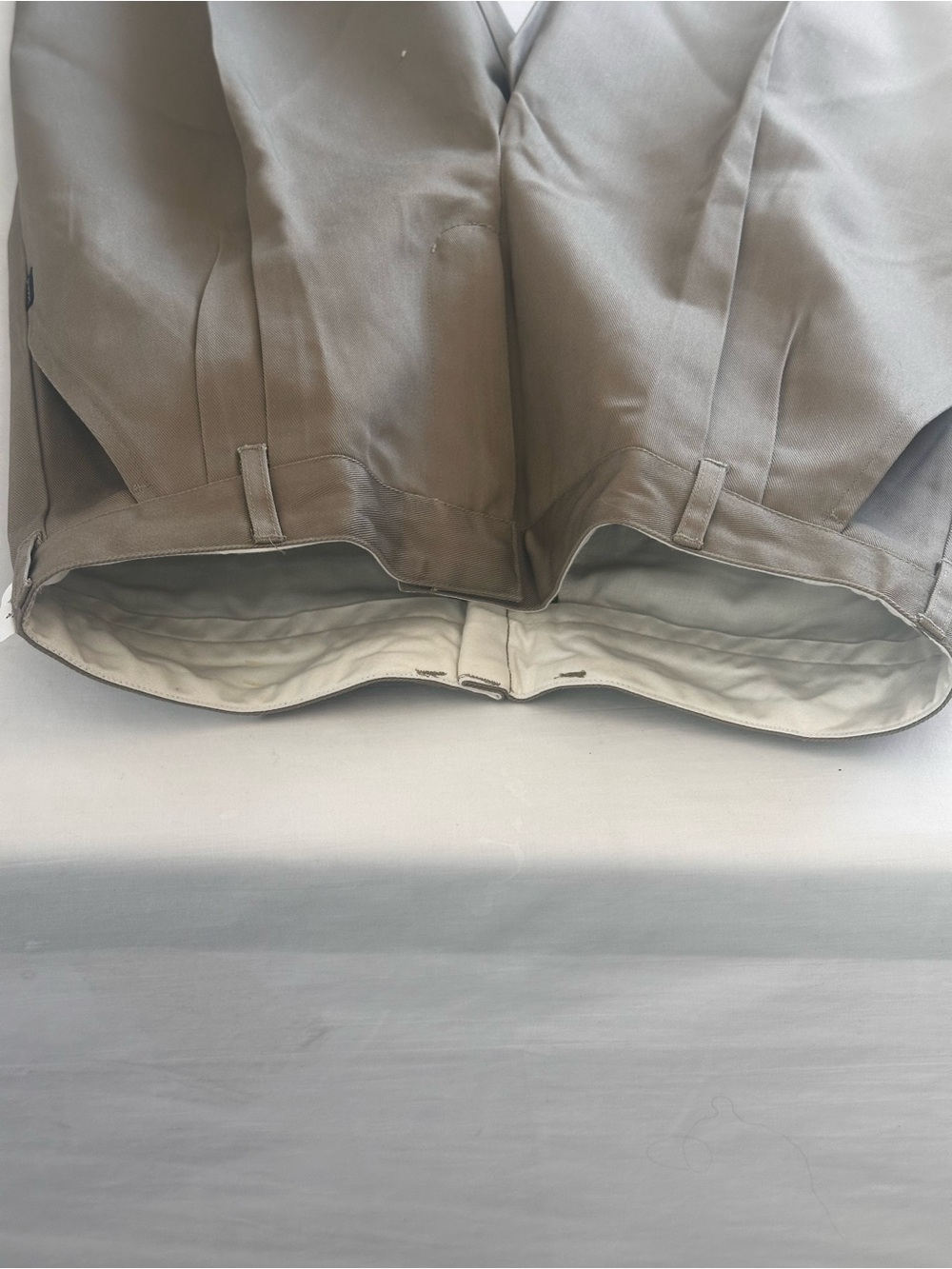 NWT Parker Boys Husky Khaki Dress Pants 32H Pleated Uniform Chinos 32x28.5 - Picture 7 of 15